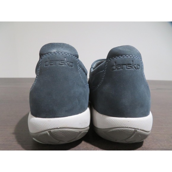 Dansko Blue Mules with Gray Soles - Picture 5 of 11